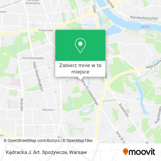 Mapa Kędracka J. Art. Spożywcze