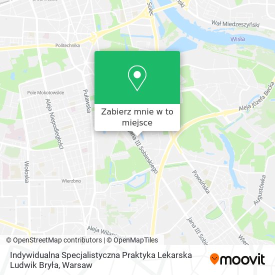 Mapa Indywidualna Specjalistyczna Praktyka Lekarska Ludwik Bryła