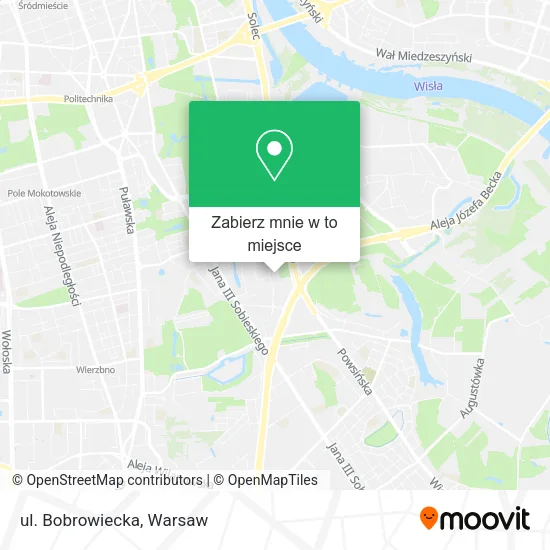Mapa ul. Bobrowiecka