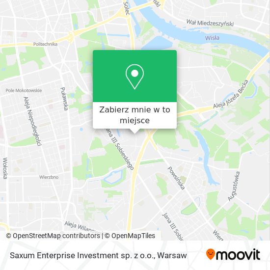 Mapa Saxum Enterprise Investment sp. z o.o.