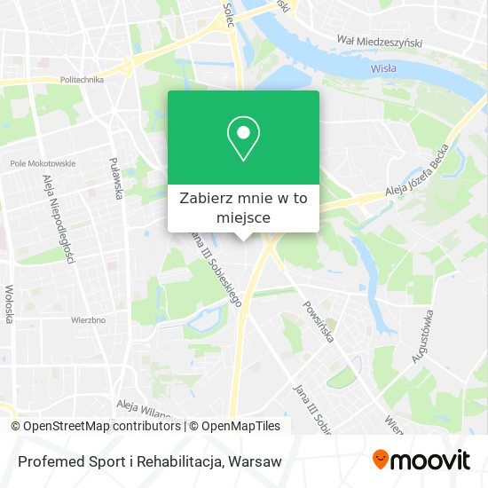 Mapa Profemed Sport i Rehabilitacja