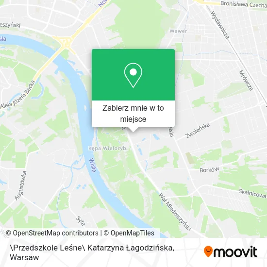 Mapa \Przedszkole Leśne\ Katarzyna Łagodzińska