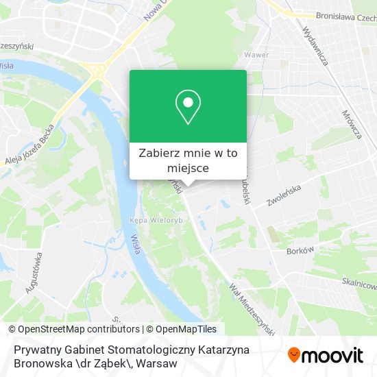 Mapa Prywatny Gabinet Stomatologiczny Katarzyna Bronowska \dr Ząbek\