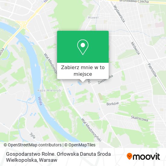 Mapa Gospodarstwo Rolne. Orłowska Danuta Środa Wielkopolska