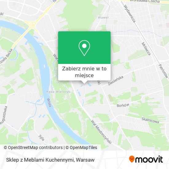 Mapa Sklep z Meblami Kuchennymi