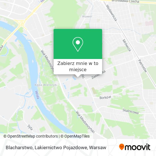 Mapa Blacharstwo, Lakiernictwo Pojazdowe