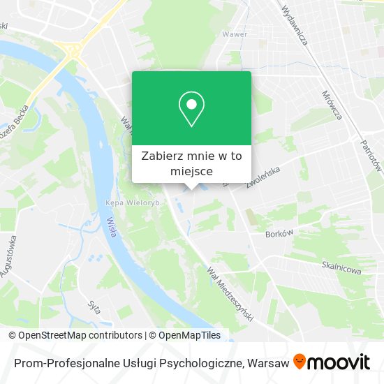 Mapa Prom-Profesjonalne Usługi Psychologiczne