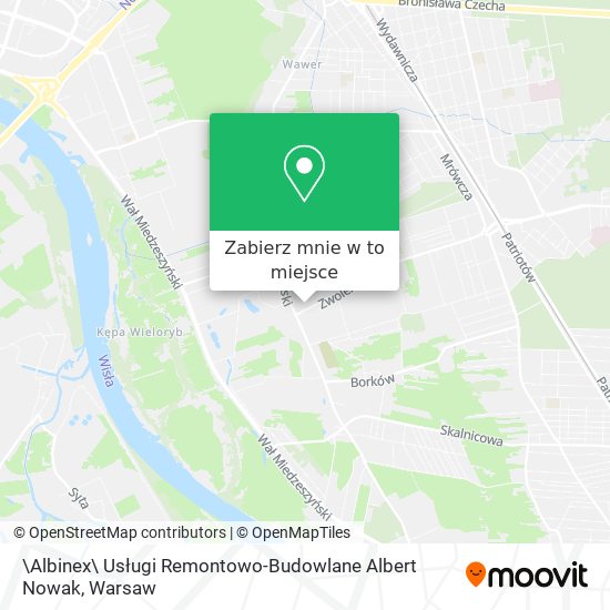 Mapa \Albinex\ Usługi Remontowo-Budowlane Albert Nowak