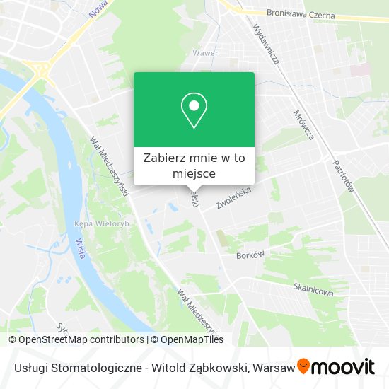 Mapa Usługi Stomatologiczne - Witold Ząbkowski