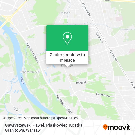 Mapa Gawryszewski Paweł. Piaskowiec, Kostka Granitowa