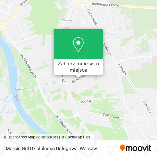 Mapa Marcin Gul Działalność Usługowa