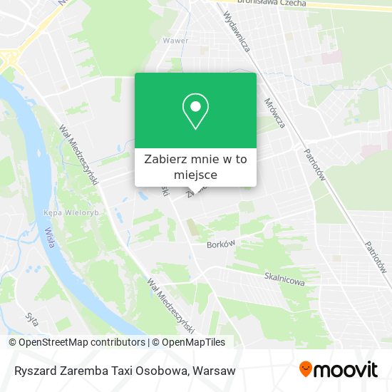 Mapa Ryszard Zaremba Taxi Osobowa