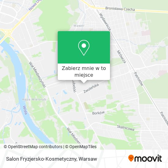 Mapa Salon Fryzjersko-Kosmetyczny