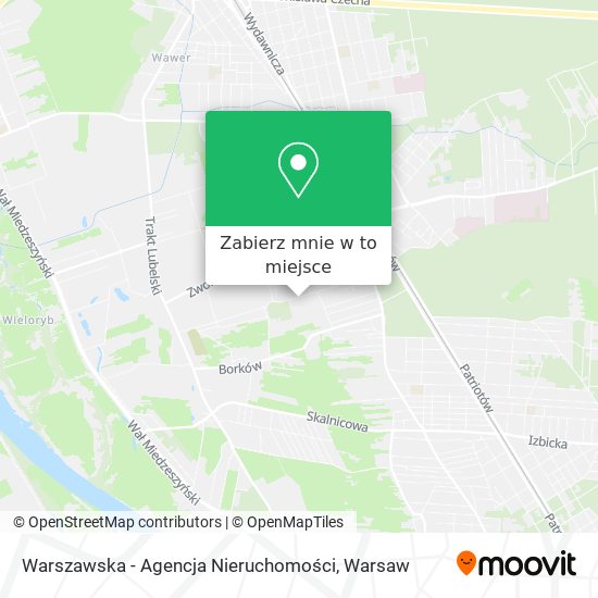 Mapa Warszawska - Agencja Nieruchomości