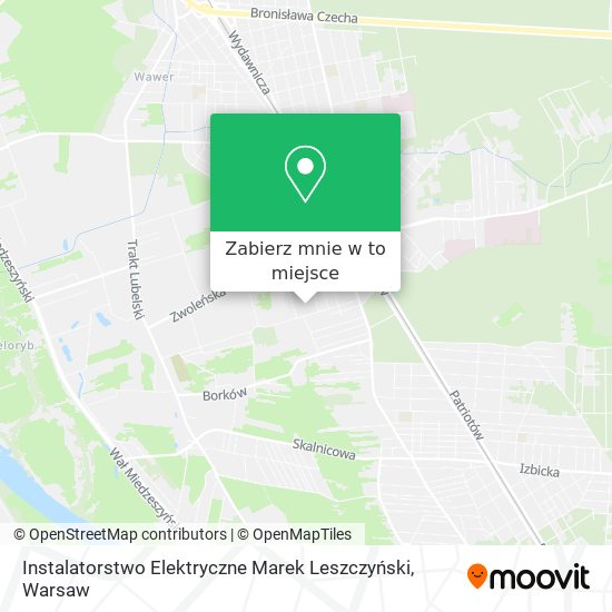 Mapa Instalatorstwo Elektryczne Marek Leszczyński