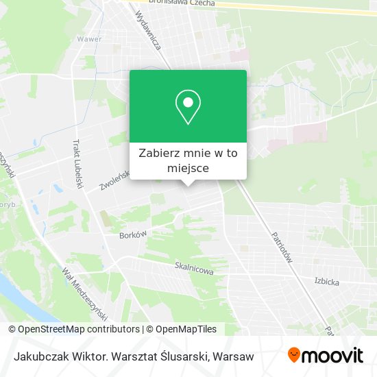 Mapa Jakubczak Wiktor. Warsztat Ślusarski