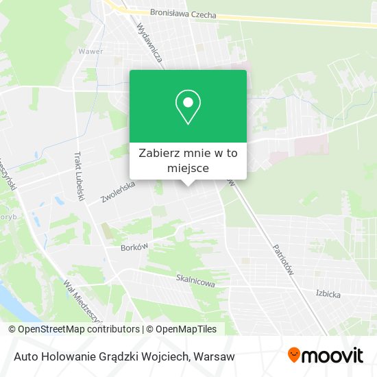 Mapa Auto Holowanie Grądzki Wojciech