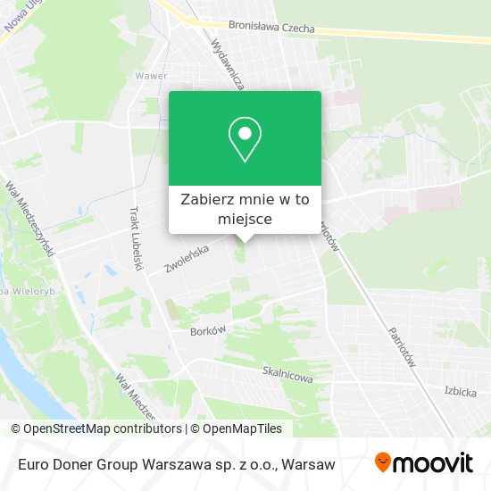 Mapa Euro Doner Group Warszawa sp. z o.o.