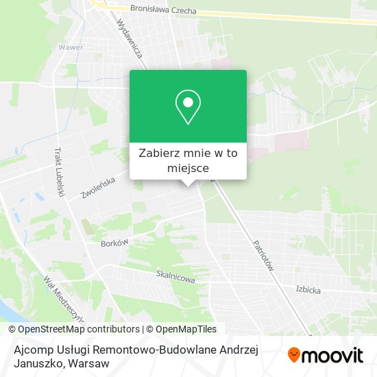 Mapa Ajcomp Usługi Remontowo-Budowlane Andrzej Januszko