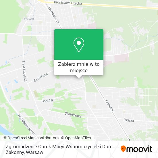 Mapa Zgromadzenie Córek Maryi Wspomożycielki Dom Zakonny