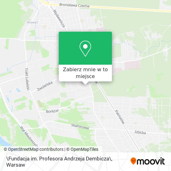 Mapa \Fundacja im. Profesora Andrzeja Dembicza\