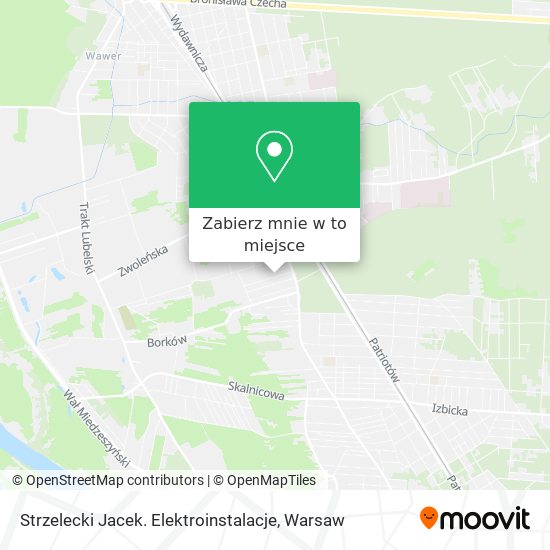 Mapa Strzelecki Jacek. Elektroinstalacje