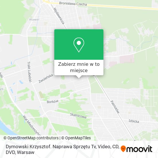 Mapa Dymowski Krzysztof. Naprawa Sprzętu Tv, Video, CD, DVD