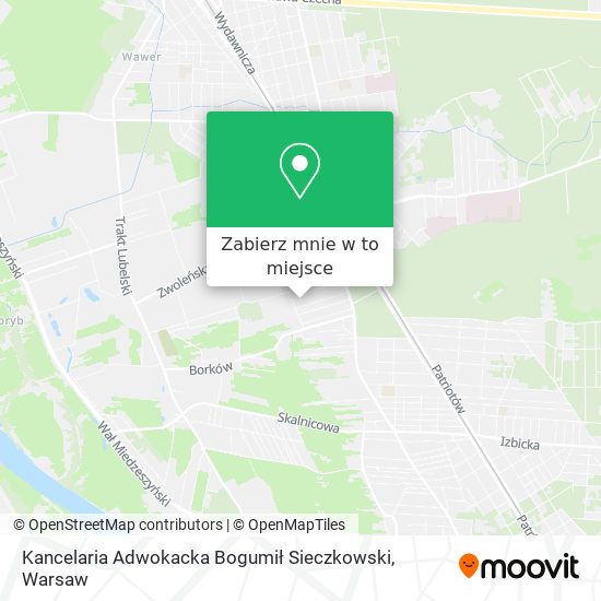 Mapa Kancelaria Adwokacka Bogumił Sieczkowski