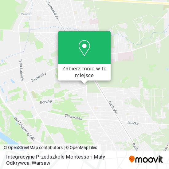 Mapa Integracyjne Przedszkole Montessori Mały Odkrywca