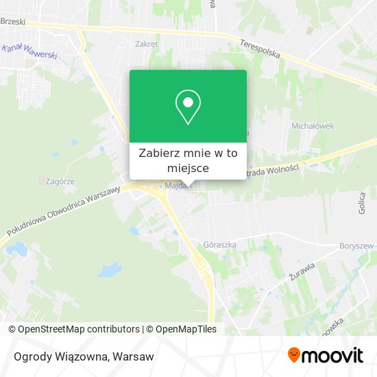 Mapa Ogrody Wiązowna