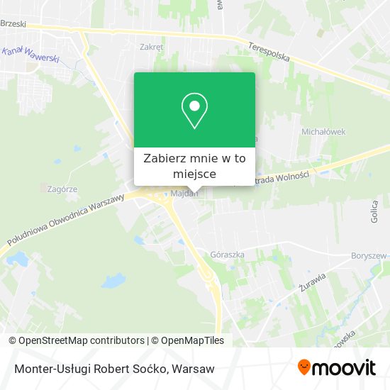 Mapa Monter-Usługi Robert Soćko