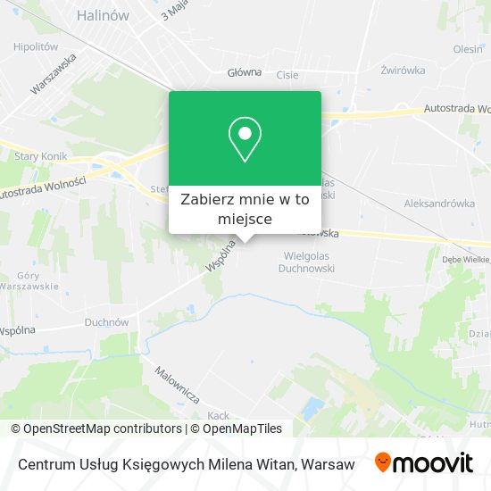 Mapa Centrum Usług Księgowych Milena Witan