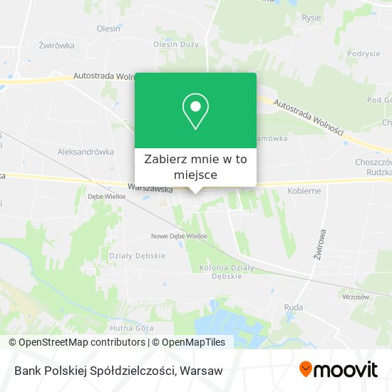 Mapa Bank Polskiej Spółdzielczości