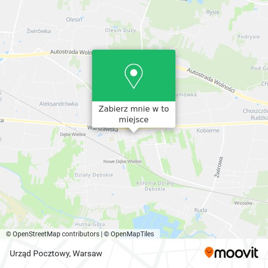 Mapa Urząd Pocztowy