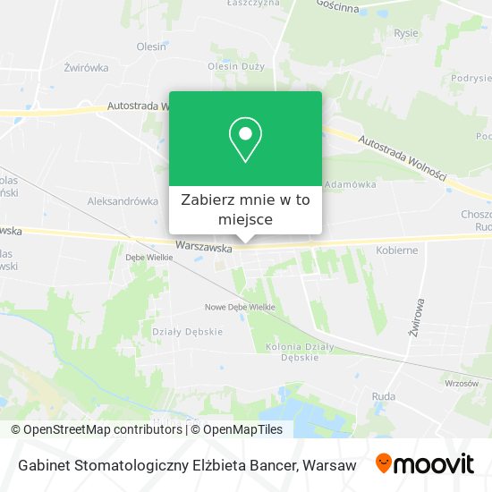 Mapa Gabinet Stomatologiczny Elżbieta Bancer