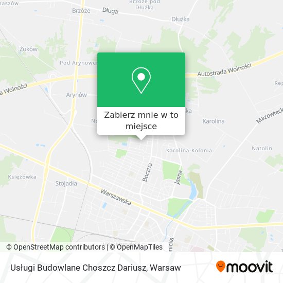 Mapa Usługi Budowlane Choszcz Dariusz