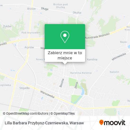 Mapa Lilla Barbara Przybysz-Czerniewska