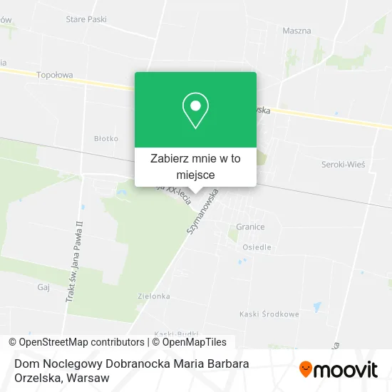 Mapa Dom Noclegowy Dobranocka Maria Barbara Orzelska