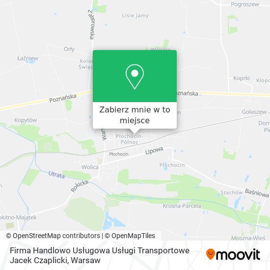 Mapa Firma Handlowo Usługowa Usługi Transportowe Jacek Czaplicki