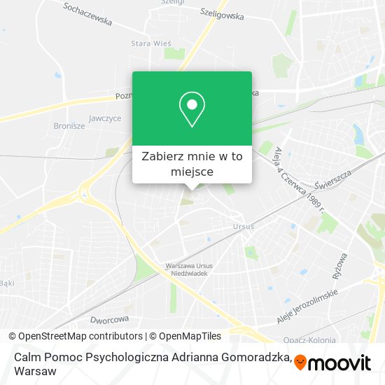 Mapa Calm Pomoc Psychologiczna Adrianna Gomoradzka