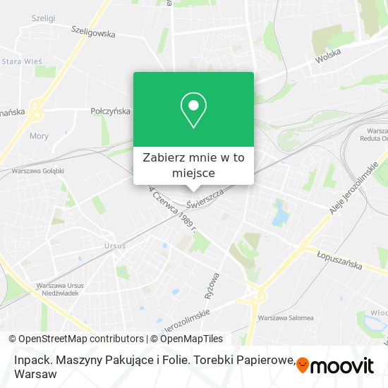 Mapa Inpack. Maszyny Pakujące i Folie. Torebki Papierowe