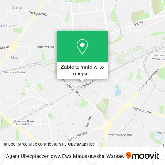 Mapa Agent Ubezpieczeniowy. Ewa Matuszewska