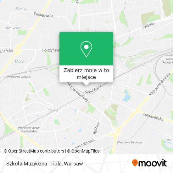 Mapa Szkoła Muzyczna Triola