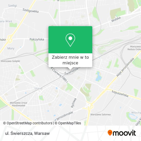 Mapa ul. Świerszcza