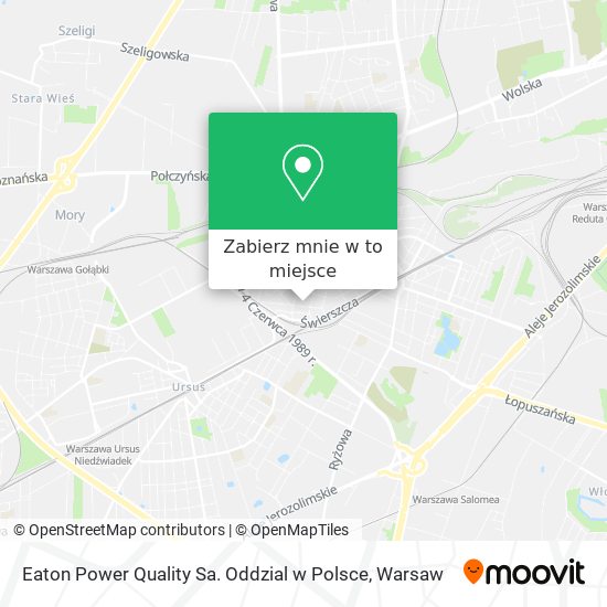 Mapa Eaton Power Quality Sa. Oddzial w Polsce