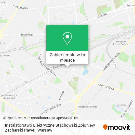 Mapa Instalatorstwo Elektryczne Stachowski Zbigniew Zacharski Paweł