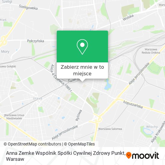 Mapa Anna Zemke Wspólnik Spółki Cywilnej Zdrowy Punkt