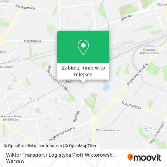 Mapa Wiktor Transport i Logistyka Piotr Wiktorowski