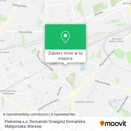 Mapa Piekarnia s.c. Domański Grzegorz Domańska Małgorzata