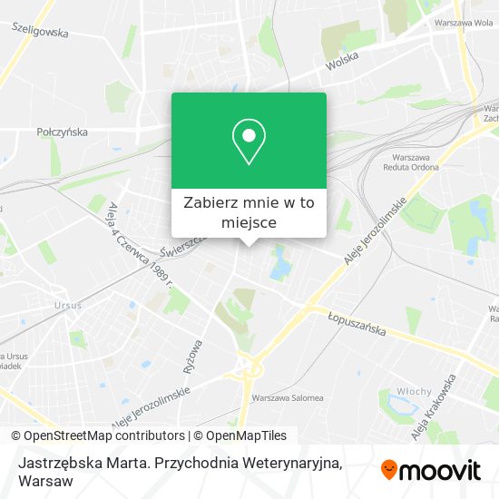 Mapa Jastrzębska Marta. Przychodnia Weterynaryjna